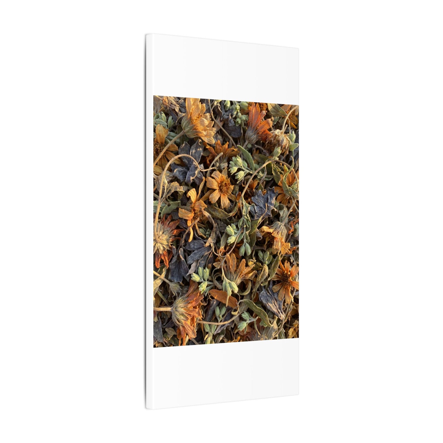 Spring Dried Flowers Japanese Pattern Canvas Art | Warm Decor