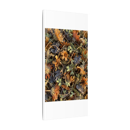 Spring Dried Flowers Japanese Pattern Canvas Art | Warm Decor
