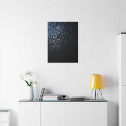Rust Patina Canvas Art | Winter Dark Japandi Shadow Zen Art