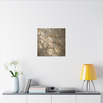 Japandi Rust Patina in Dappled | Japanese Pattern Canvas Art