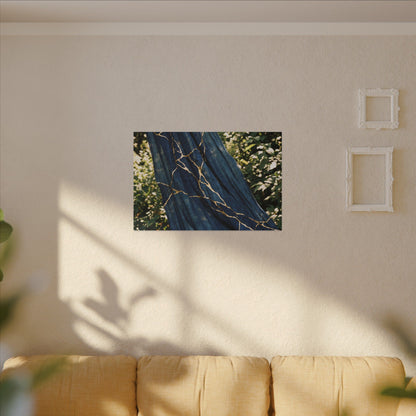 Resilient Silk Drape Canvas Art - Gold Repair Kintsugi