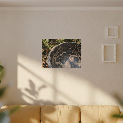 Ceramic Bowl Canvas Art | Summer Japandi Japanese Pattern Art