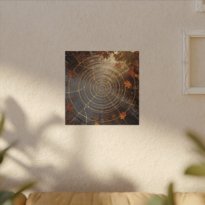 Artful Water Ripple Canvas Art - Gold Vein Kintsugi