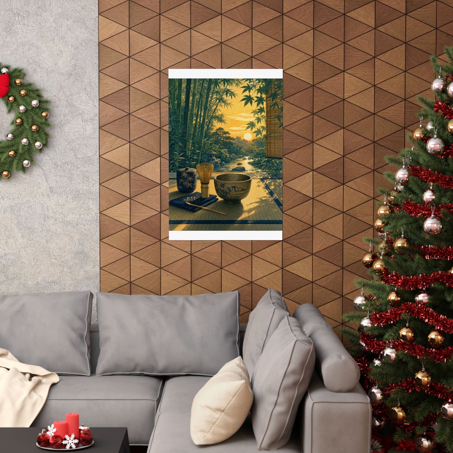 Tea Ceremony Wall Art Print | Summer Zen Ukiyo E Inspired Art