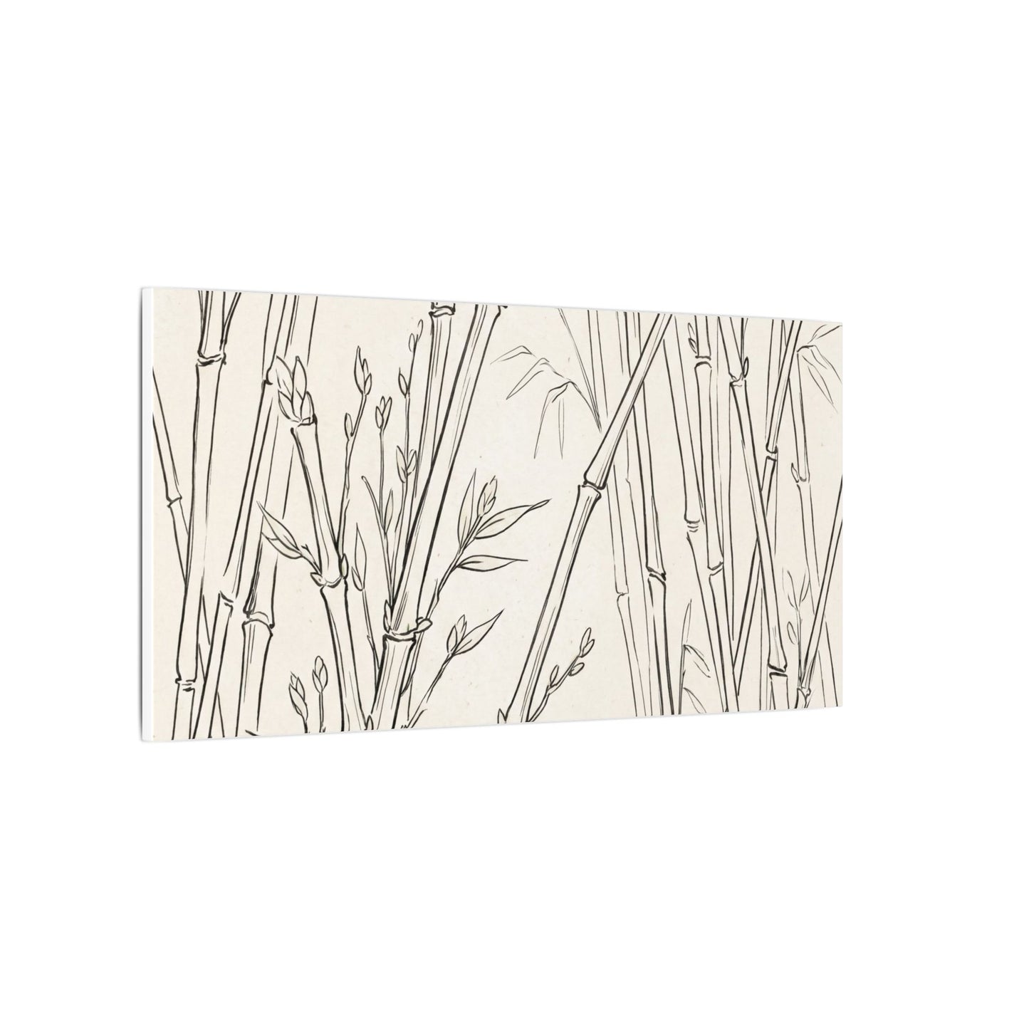 Candlelight Bamboo Grove Canvas Art - Japandi Fukinsei