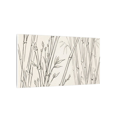 Candlelight Bamboo Grove Canvas Art - Japandi Fukinsei