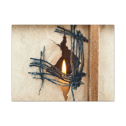 Winter Shoji Screen Broken Beauty Canvas Art | Resilient Decor