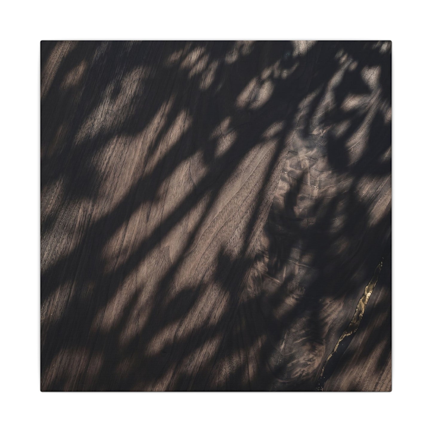 Shadow Play Summer Canvas Art | Dark Japandi Moody Design