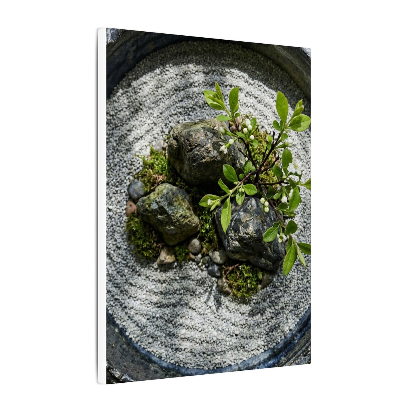 Zen Ceramic Bowl in Dappled | Karesansui Canvas Art