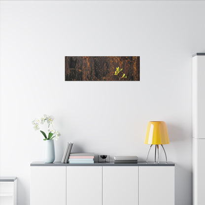 Golden Hour Rust Patina Canvas Art - Dark Japandi Fukinsei