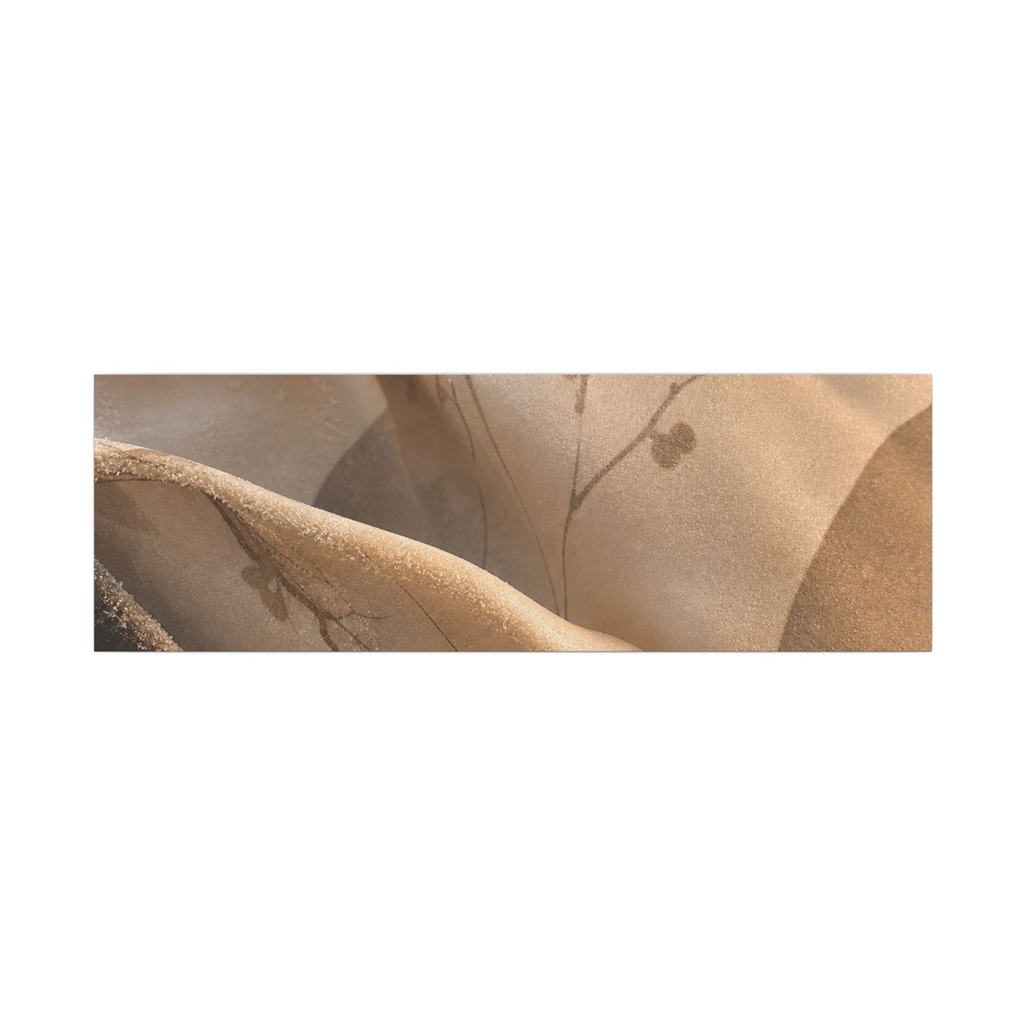 Japandi Silk Drape in Golden Hour | Japanese Pattern Canvas Art