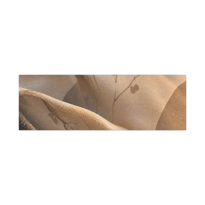 Japandi Silk Drape in Golden Hour | Japanese Pattern Canvas Art