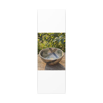 Earthy Ceramic Bowl Canvas Art - Japanese Pattern Japandi
