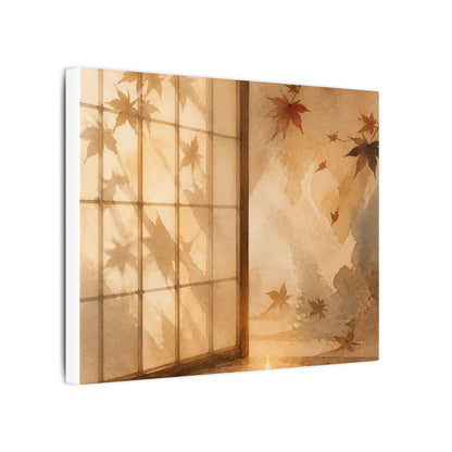 Candlelight Shoji Screen Canvas Art - Japandi Ma