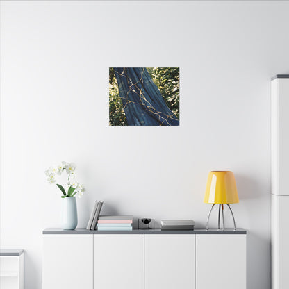 Resilient Silk Drape Canvas Art - Gold Repair Kintsugi