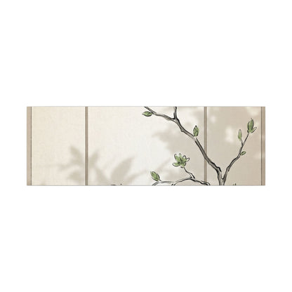 Shoji Screen Spring Canvas Art | Japandi Cozy Design