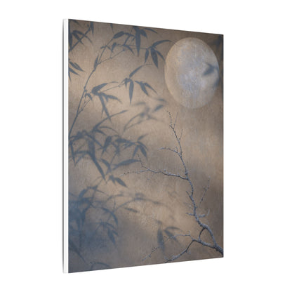 Shadow Play Canvas Art | Winter Japandi Japanese Pattern Art
