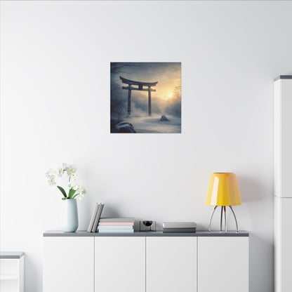 Zen Torii Gate in Golden Hour | Karesansui Canvas Art