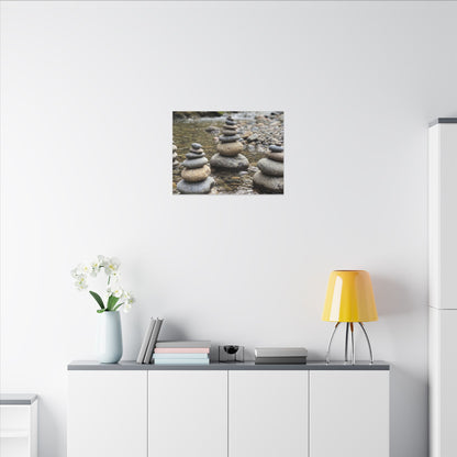 Bamboo Grove Winter Canvas Art | Zen Serene Design