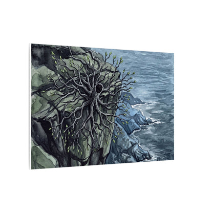 Pine Tree Spring Canvas Art | Japandi Neutral Design