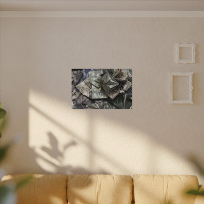 Shibui Paper Fold Canvas Art - Japandi Japanese Pattern