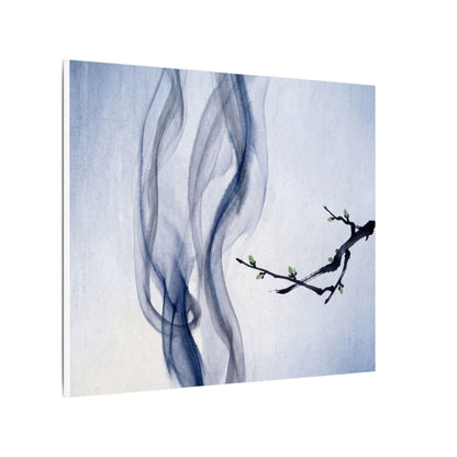 Incense Smoke Spring Canvas Art | Zen Tranquil Design