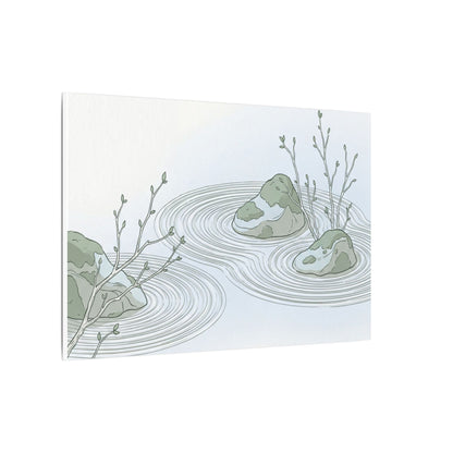 Moonlight Rock Garden Canvas Art - Japandi Ma