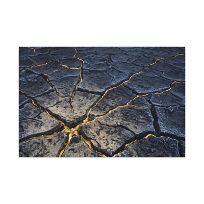 Cracked Earth Broken Beauty Canvas Art | Artful Kintsugi Art