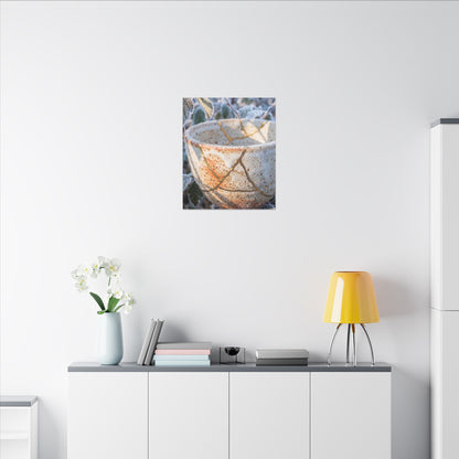 Resilient Ceramic Bowl Canvas Art - Gold Vein Kintsugi