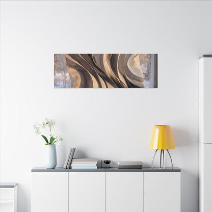 Mono No Aware Paper Fold Canvas Art - Japandi Minimal Line