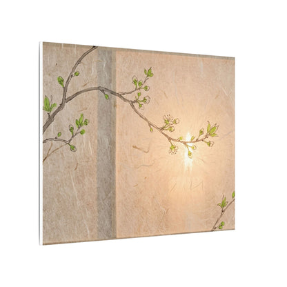 Shoji Screen Canvas Art | Spring Japandi Minimal Line Art