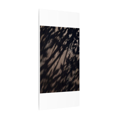 Shadow Play Summer Canvas Art | Dark Japandi Moody Design