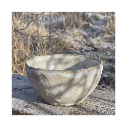 Dappled Ceramic Bowl Canvas Art - Japandi Fukinsei