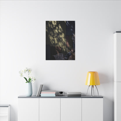 Ma Incense Smoke Canvas Art - Dark Japandi Dark Texture