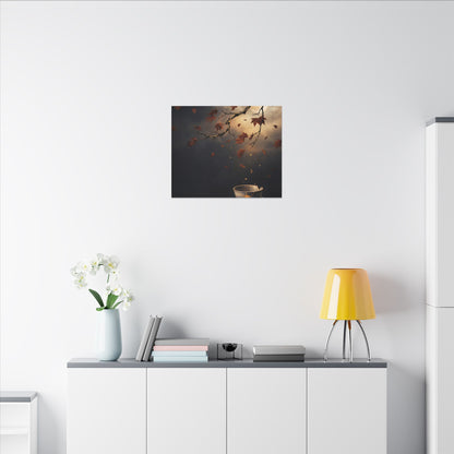 Moonlit Garden Gold Repair Canvas Art | Beautiful Kintsugi Art