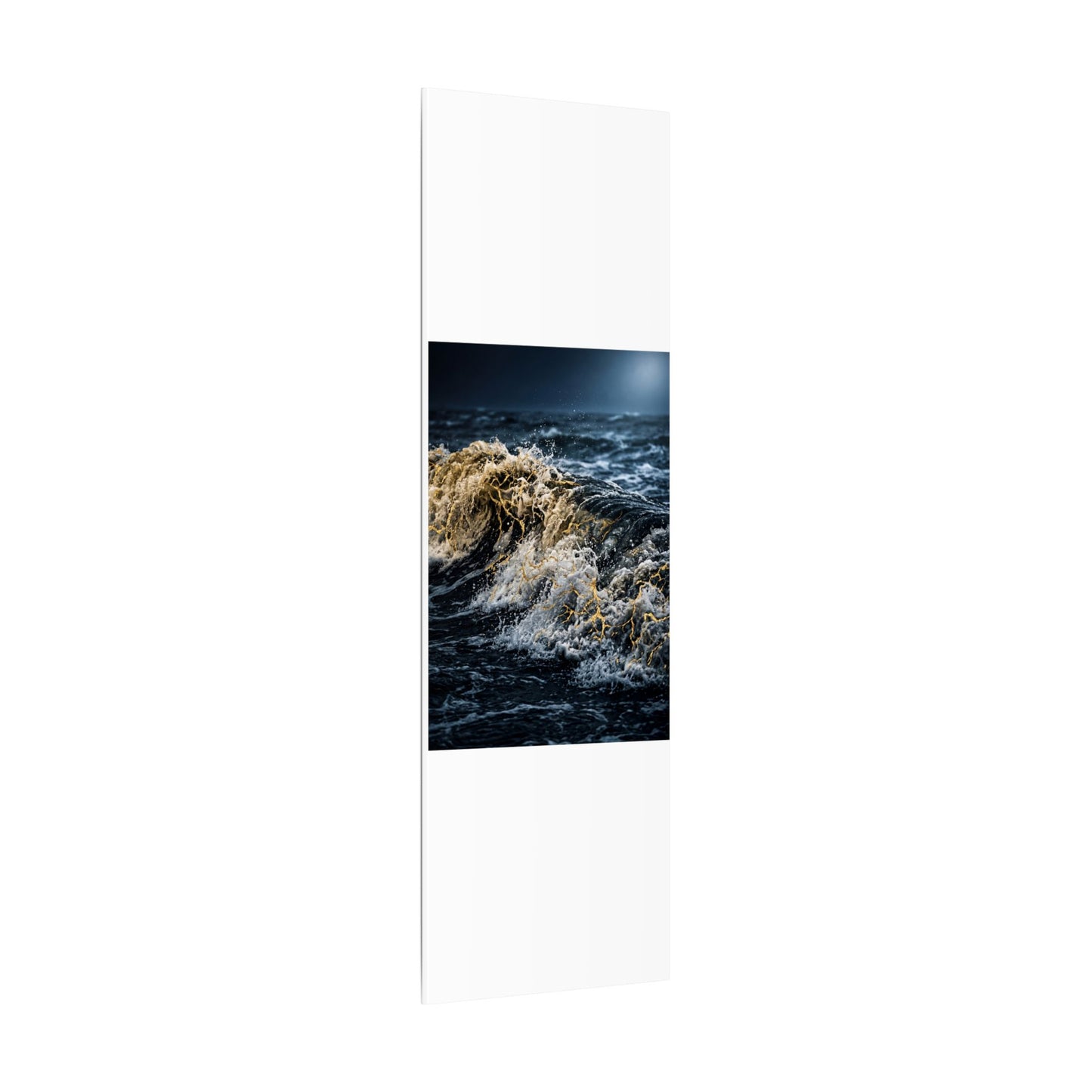 Ocean Wave Winter Canvas Art | Kintsugi Artful Design