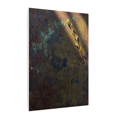 Golden Hour Rust Patina Canvas Art - Dark Japandi Ma