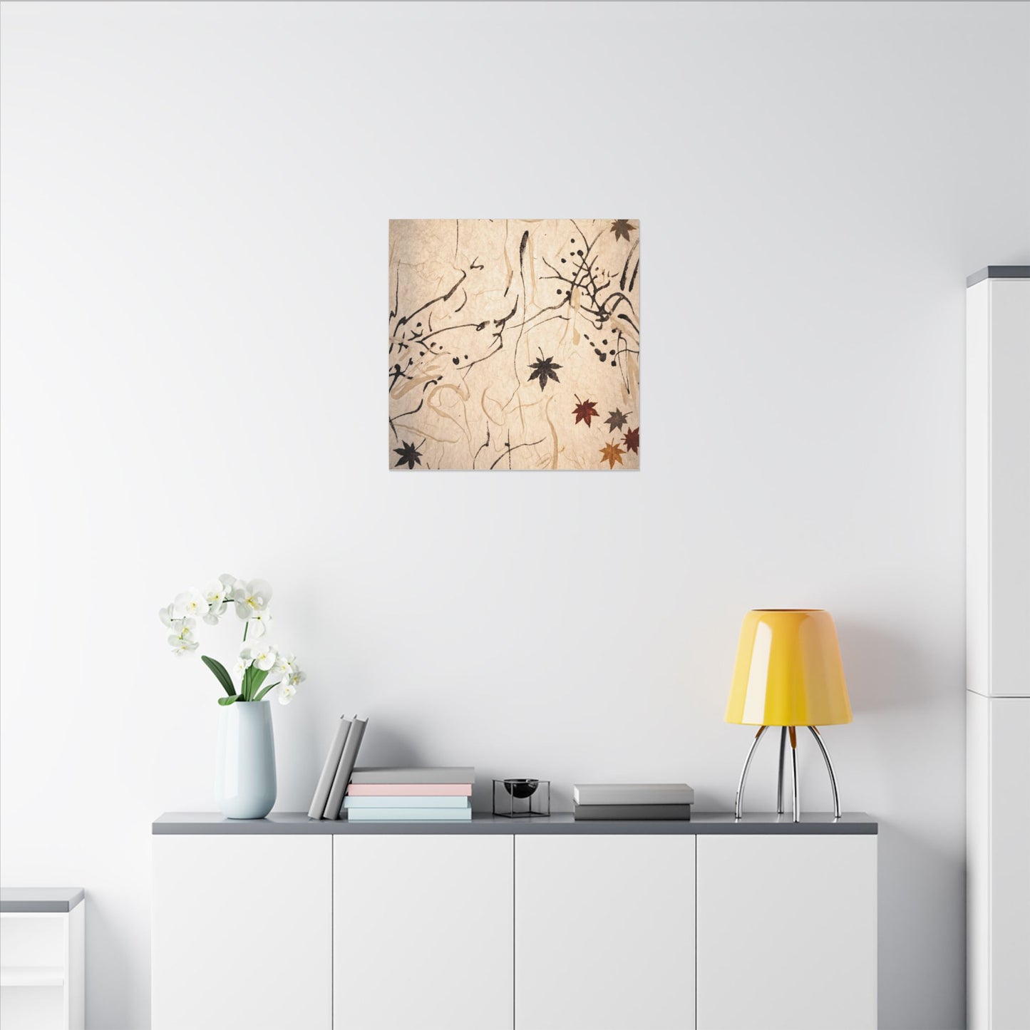 Golden Hour Shoji Screen Canvas Art - Japandi Fukinsei