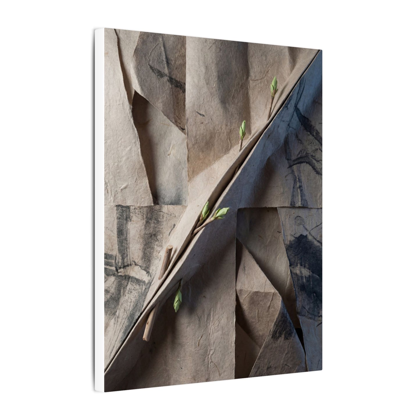 Paper Fold Canvas Art | Spring Japandi Japanese Pattern Art