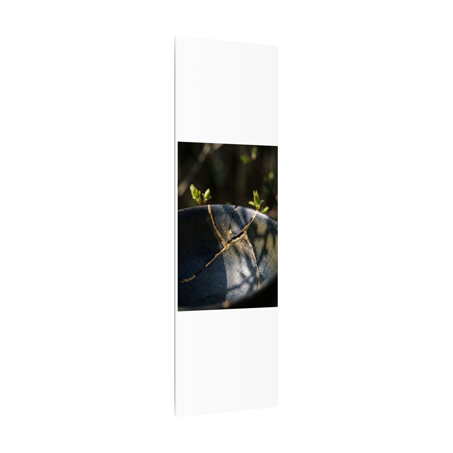 Seijaku Broken Pottery Canvas Art - Dark Japandi Shadow Zen