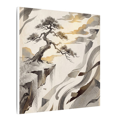 Golden Hour Pine Tree Canvas Art - Japandi Seijaku