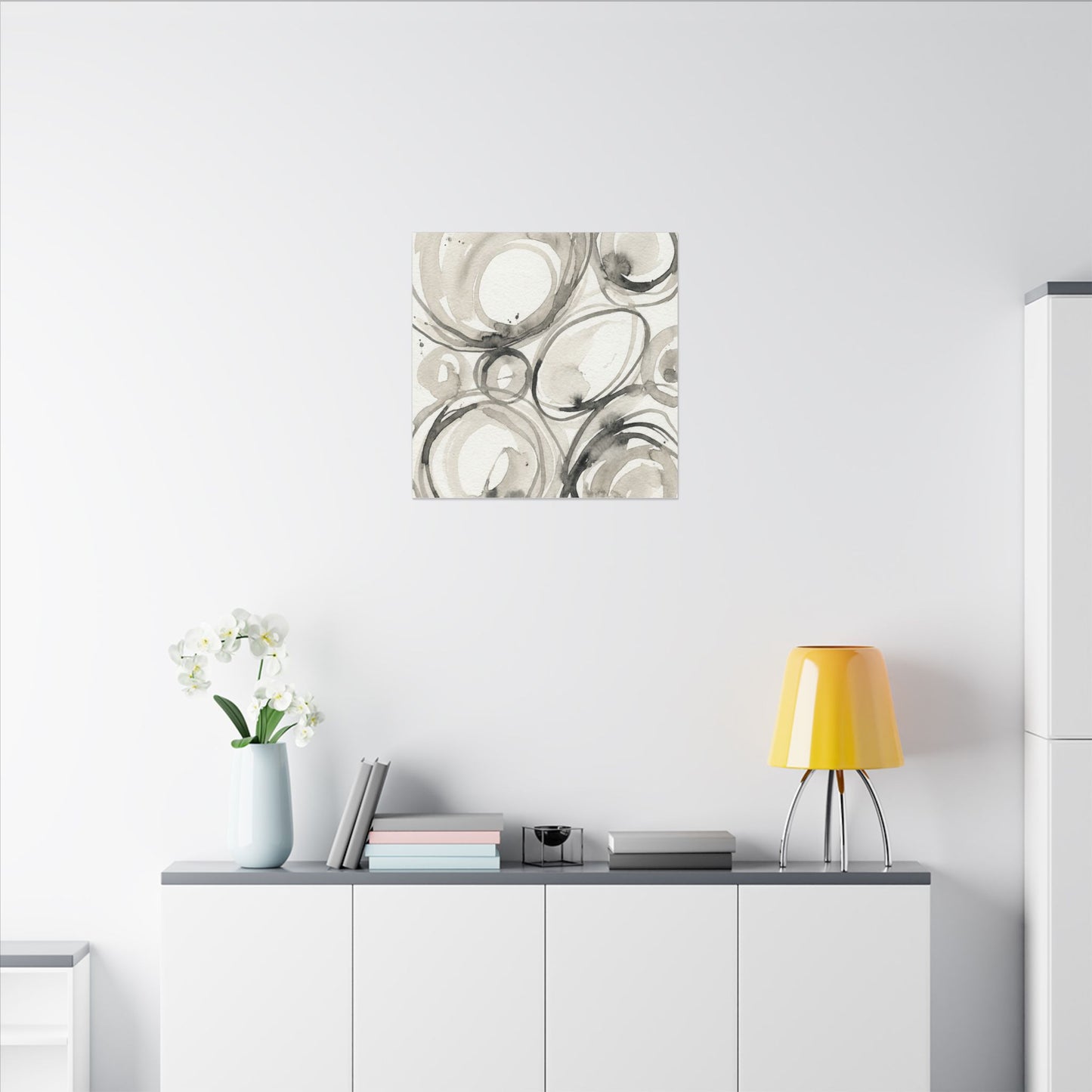 Handcrafted Feel Japandi Watercolor Canvas Art