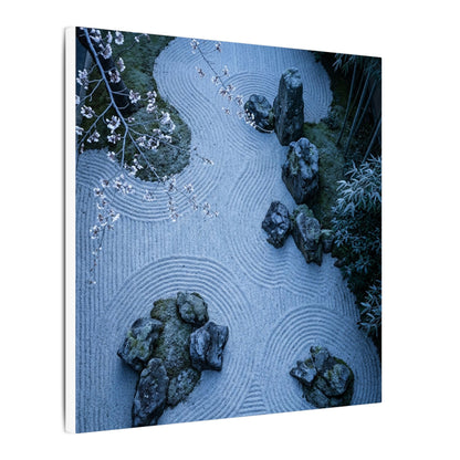 Earthy Silk Drape Canvas Art - Minimal Line Japandi