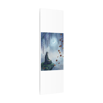 Zen Wisteria in Moonlight | Ukiyo E Inspired Canvas Art