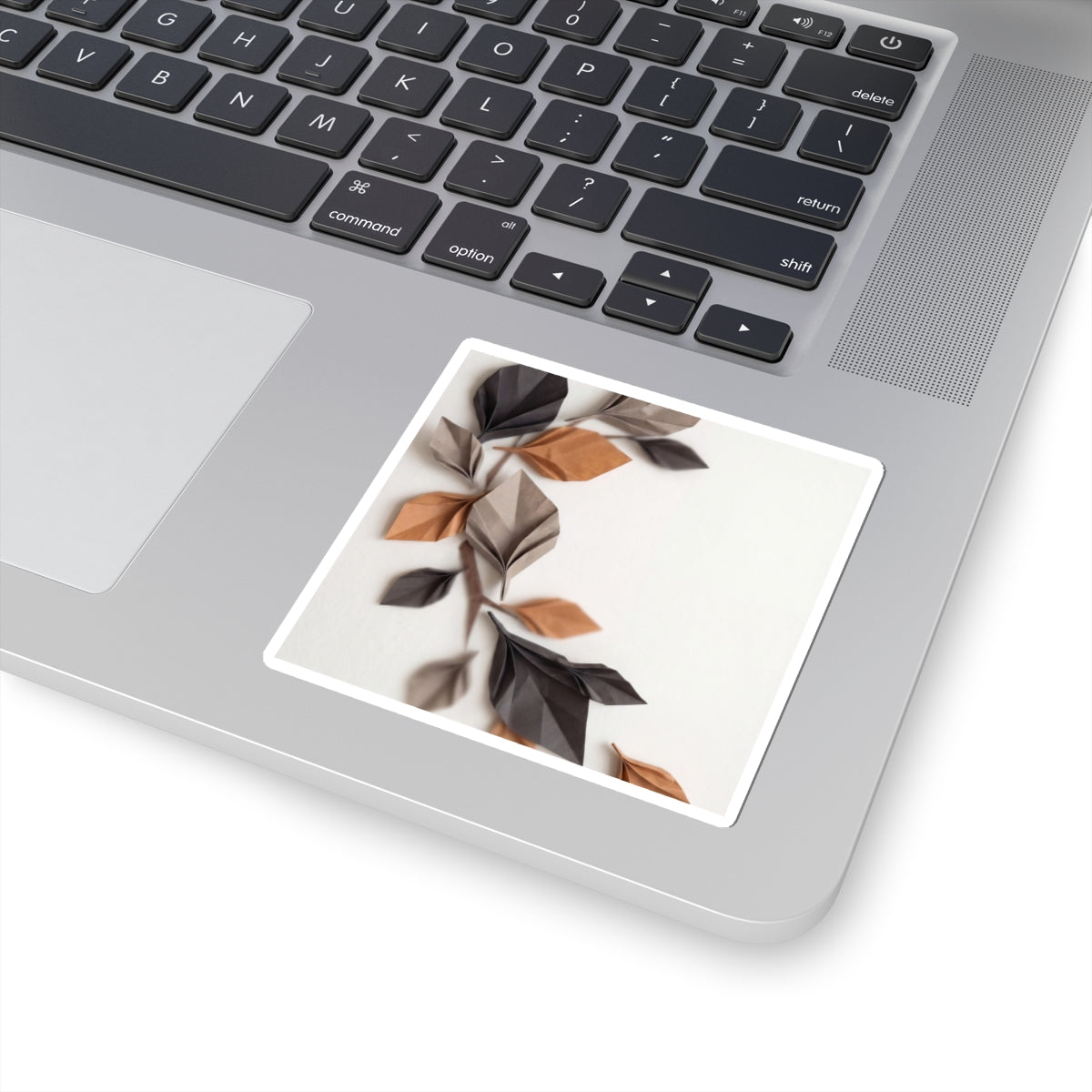 Paper Fold Minimal Line Sticker | Warm Japandi Art Art Print
