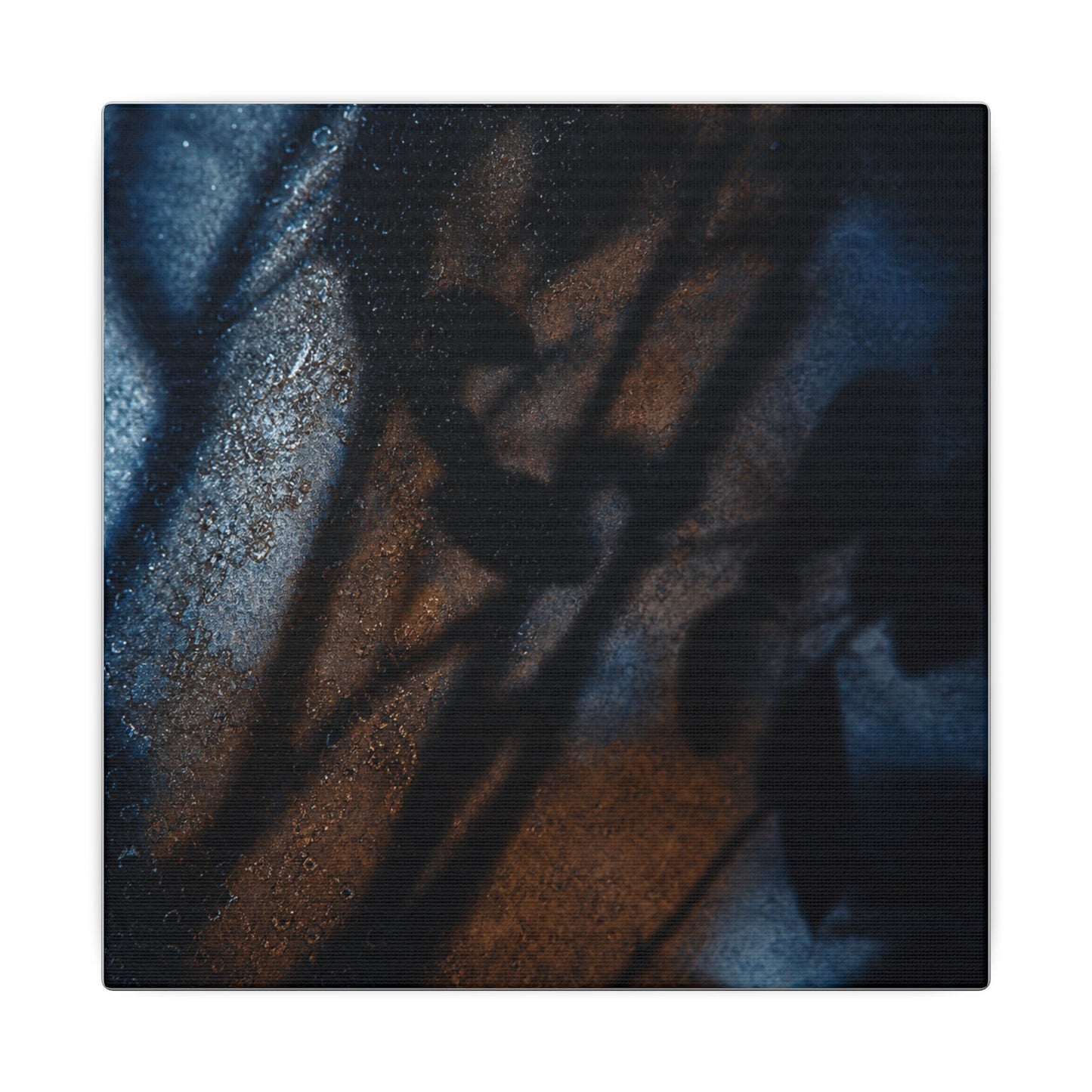 Moonlight Shadow Play Canvas Art - Dark Japandi Ma