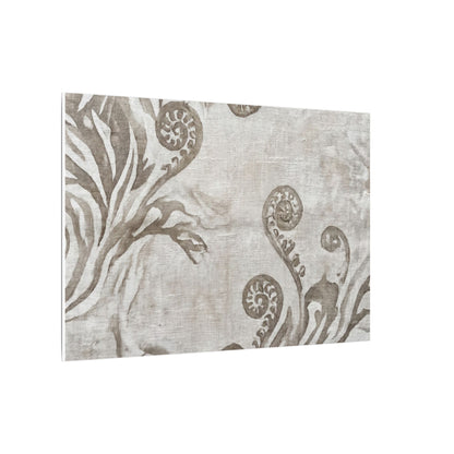 Japandi Fern Unfurling in Overcast | Japanese Pattern Canvas Art