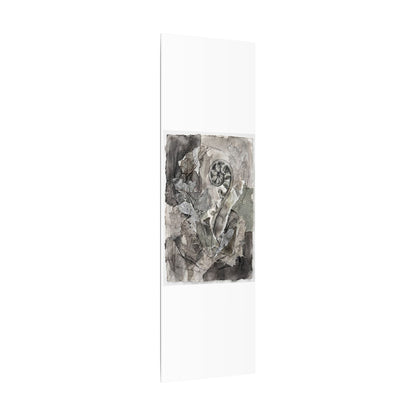 Japandi Fern Unfurling in Overcast | Texture Canvas Art