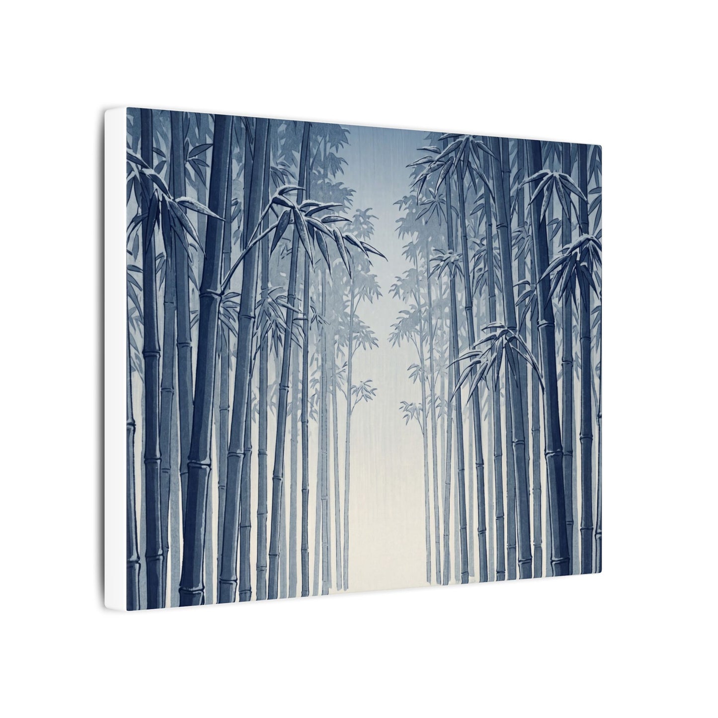 Bamboo Grove Canvas Art | Winter Zen Ukiyo E Inspired Art
