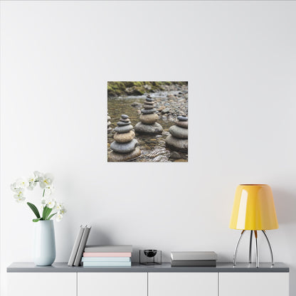 Bamboo Grove Winter Canvas Art | Zen Serene Design